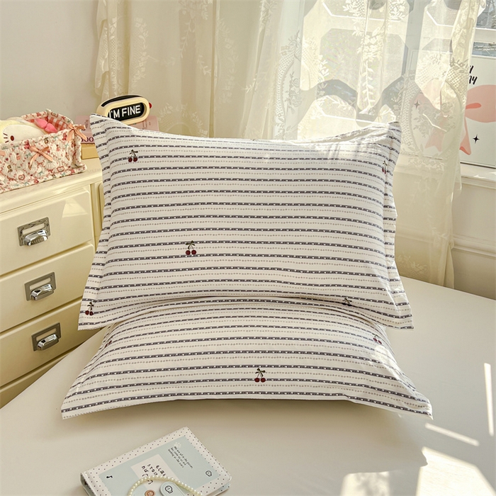 91家纺网 家纺一手货源 找家纺 梦舒羽 2026新款A类云朵棉单层枕套宿舍单人单只一只装枕芯内胆套-单层压线 灰樱桃（单层压线）