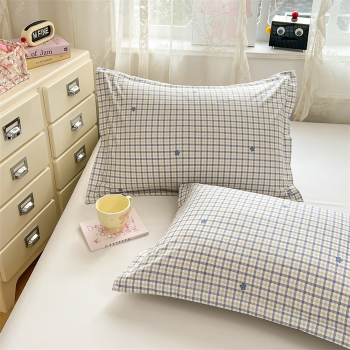 91家纺网 家纺一手货源 找家纺 梦舒羽 2026新款A类云朵棉单层枕套宿舍单人单只一只装枕芯内胆套-单层压线 幸运星（单层压线）