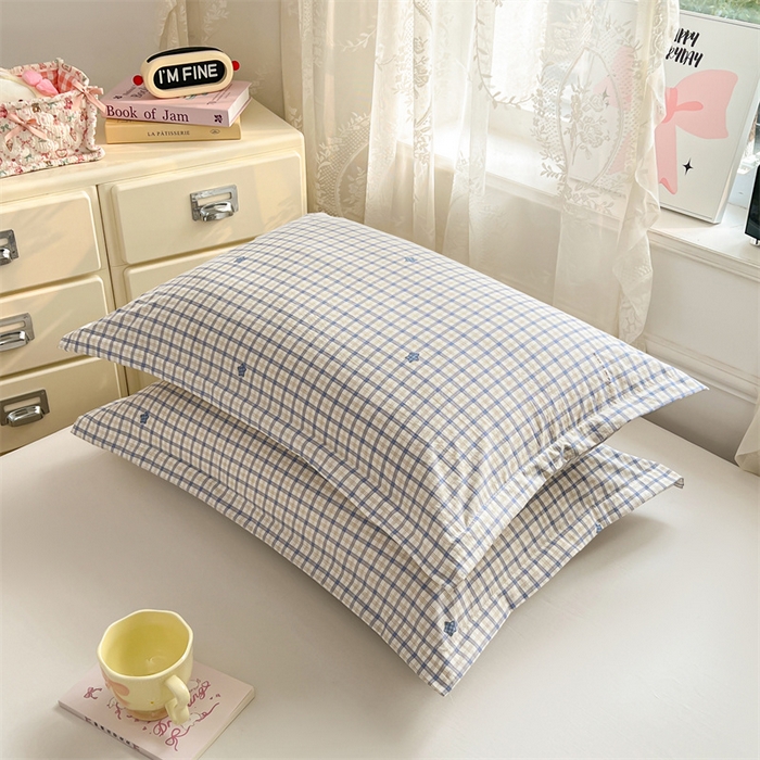 91家纺网 家纺一手货源 找家纺 梦舒羽 2026新款A类云朵棉单层枕套宿舍单人单只一只装枕芯内胆套-单层压线 幸运星（单层压线）