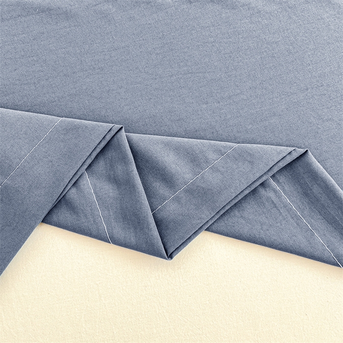 91家纺网 家纺一手货源 找家纺 梦舒羽 2026新款A类云朵棉单层枕套宿舍单人单只一只装枕芯内胆套-单层压线 藏海蓝（单层压线）