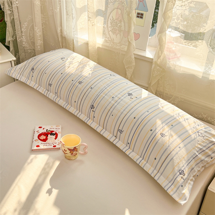 91家纺网 家纺一手货源 找家纺 （总）梦舒羽 2026新款A类云朵棉单层枕套1.8米情侣双人加长枕芯内胆套-单层压线