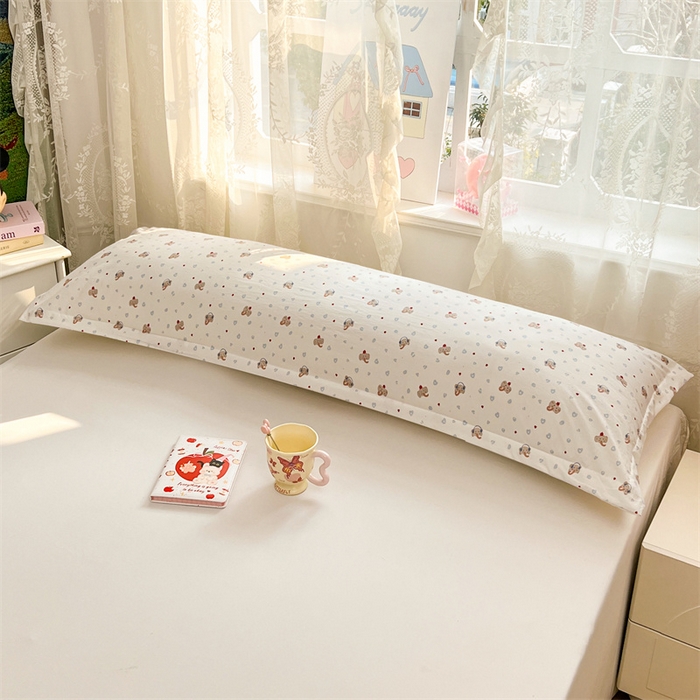 91家纺网 家纺一手货源 找家纺 （总）梦舒羽 2026新款A类云朵棉单层枕套1.8米情侣双人加长枕芯内胆套-单层压线