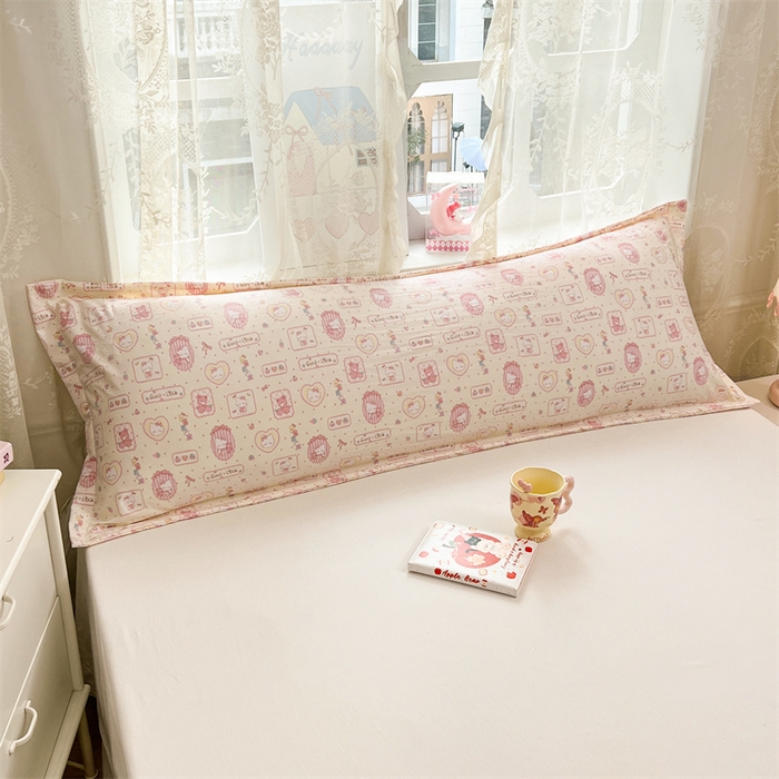 91家纺网 家纺一手货源 找家纺 梦舒羽 2026新款A类云朵棉单层枕套1.8米情侣双人加长枕芯内胆套-单层压线 深海乐园（单层压线）