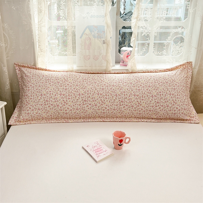91家纺网 家纺一手货源 找家纺 梦舒羽 2026新款A类云朵棉单层枕套1.8米情侣双人加长枕芯内胆套-单层压线 暖木黄（单层压线）