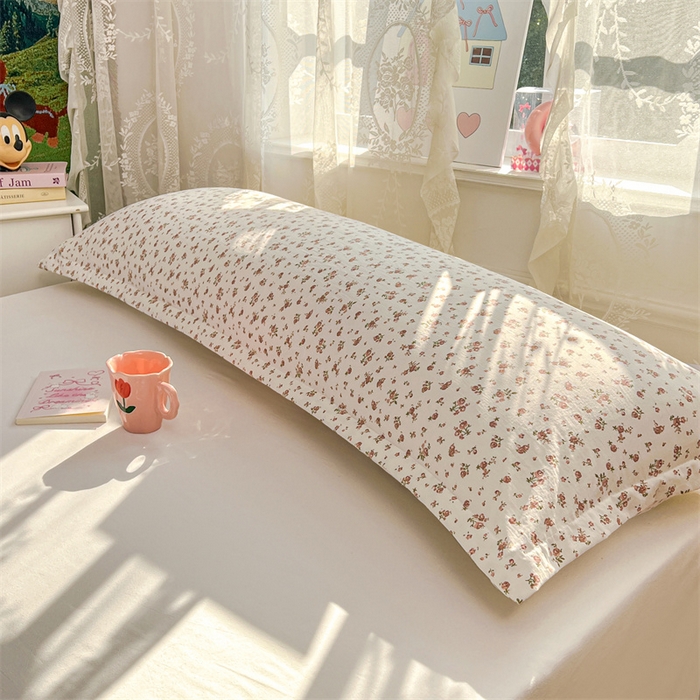 91家纺网 家纺一手货源 找家纺 梦舒羽 2026新款A类云朵棉单层枕套1.8米情侣双人加长枕芯内胆套-单层压线 欢喜汪汪（单层压线）