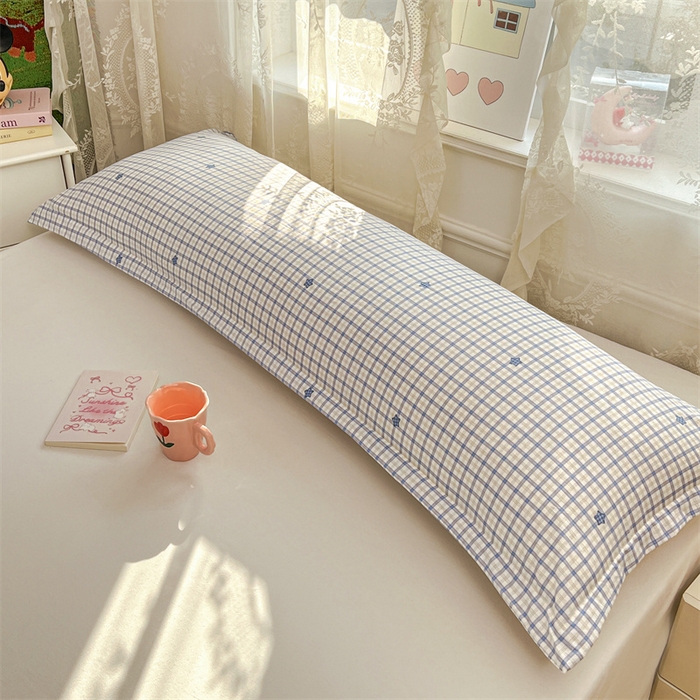 梦舒羽 2026新款A类云朵棉单层枕套1.8米情侣双人加长枕芯内胆套-单层压线 幸运星（单层压线）