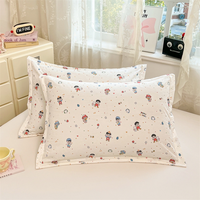 91家纺网 家纺一手货源 找家纺 （总）圣比熊 2026新款A类云朵棉单层枕套宿舍单人单只一只装枕芯内胆套-单层压线