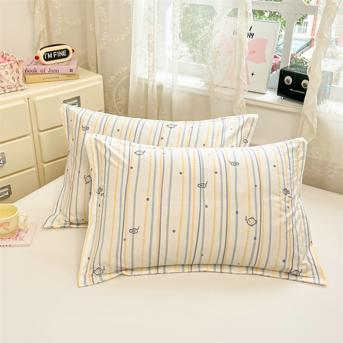 91家纺网 家纺一手货源 找家纺 （总）圣比熊 2026新款A类云朵棉单层枕套宿舍单人单只一只装枕芯内胆套-单层压线