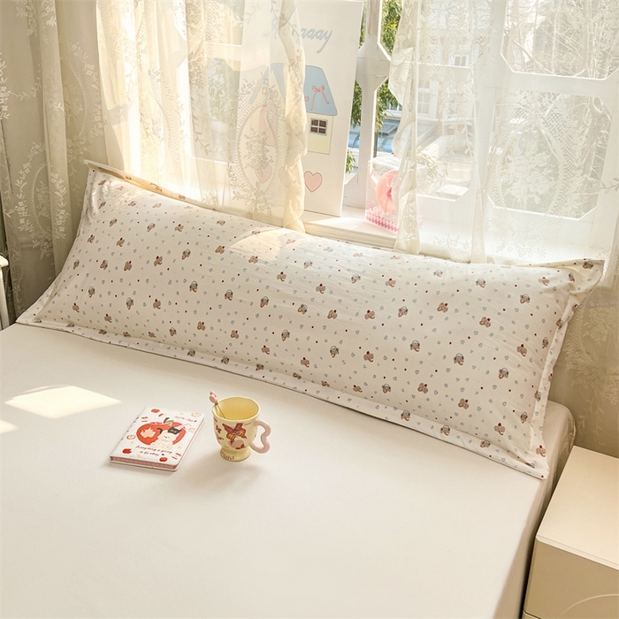 91家纺网 家纺一手货源 找家纺 （总）梦舒羽 2026新款A类云朵棉单层枕套1.8米情侣双人加长枕芯内胆套-单层压线