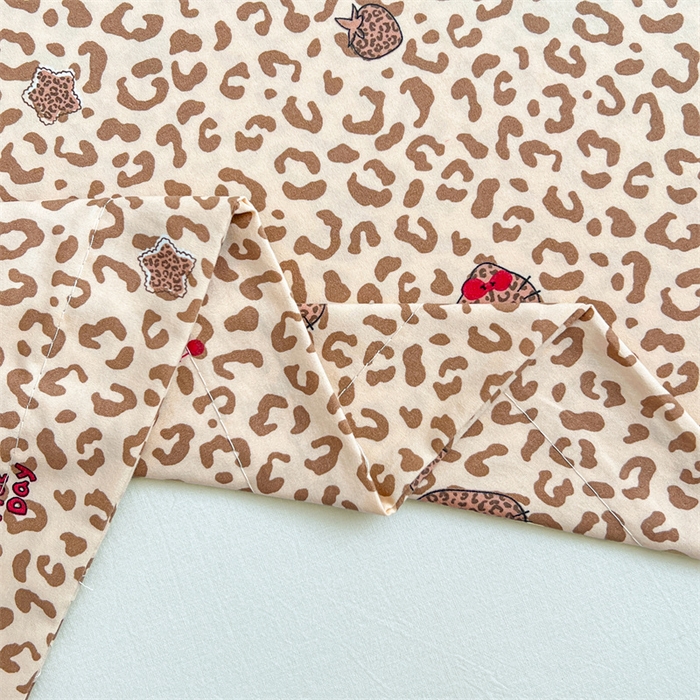 91家纺网 家纺一手货源 找家纺 圣比熊 2026新款A类云朵棉单层枕套宿舍单人单只一只装枕芯内胆套-单层压线 豹纹猫猫（单层压线）