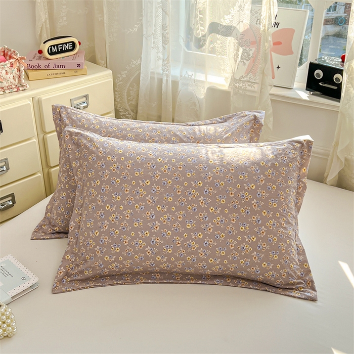 圣比熊 2026新款A类云朵棉单层枕套宿舍单人单只一只装枕芯内胆套-单层压线 花无归期（单层压线）