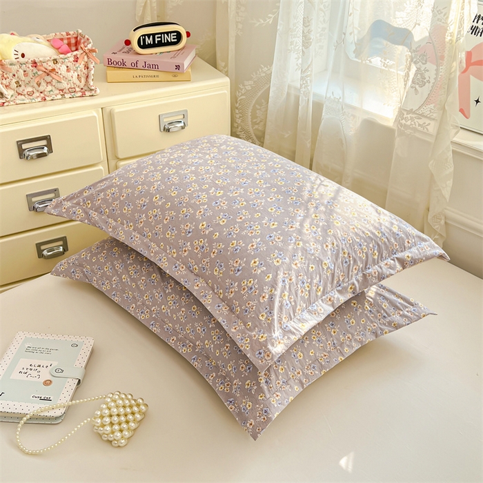 91家纺网 家纺一手货源 找家纺 圣比熊 2026新款A类云朵棉单层枕套宿舍单人单只一只装枕芯内胆套-单层压线 花无归期（单层压线）