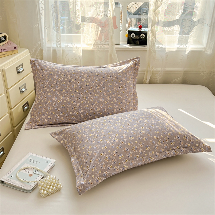 91家纺网 家纺一手货源 找家纺 圣比熊 2026新款A类云朵棉单层枕套宿舍单人单只一只装枕芯内胆套-单层压线 花无归期（单层压线）