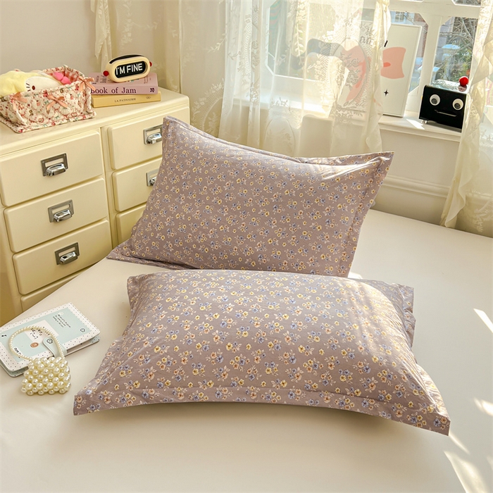 91家纺网 家纺一手货源 找家纺 圣比熊 2026新款A类云朵棉单层枕套宿舍单人单只一只装枕芯内胆套-单层压线 花无归期（单层压线）