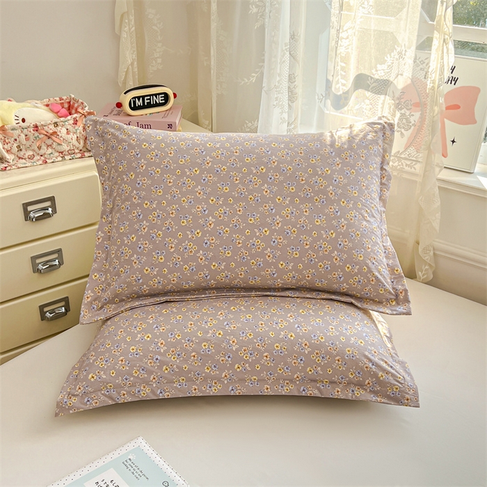 91家纺网 家纺一手货源 找家纺 圣比熊 2026新款A类云朵棉单层枕套宿舍单人单只一只装枕芯内胆套-单层压线 花无归期（单层压线）