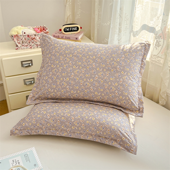 91家纺网 家纺一手货源 找家纺 圣比熊 2026新款A类云朵棉单层枕套宿舍单人单只一只装枕芯内胆套-单层压线 花无归期（单层压线）