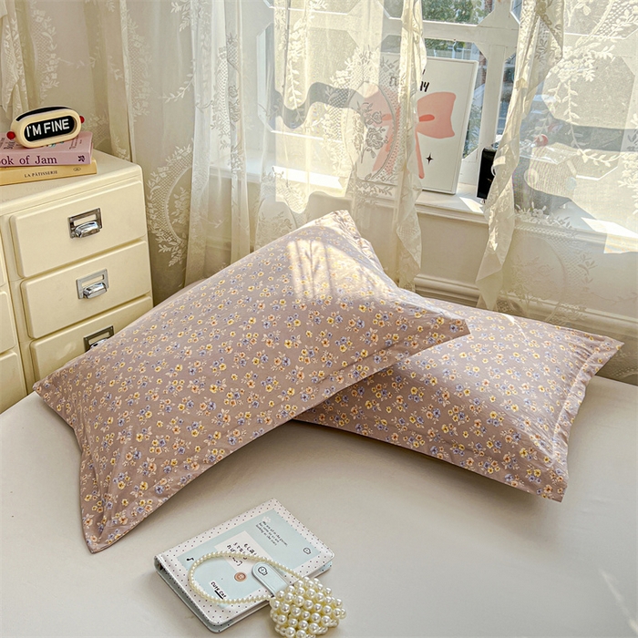 91家纺网 家纺一手货源 找家纺 圣比熊 2026新款A类云朵棉单层枕套宿舍单人单只一只装枕芯内胆套-单层压线 花无归期（单层压线）