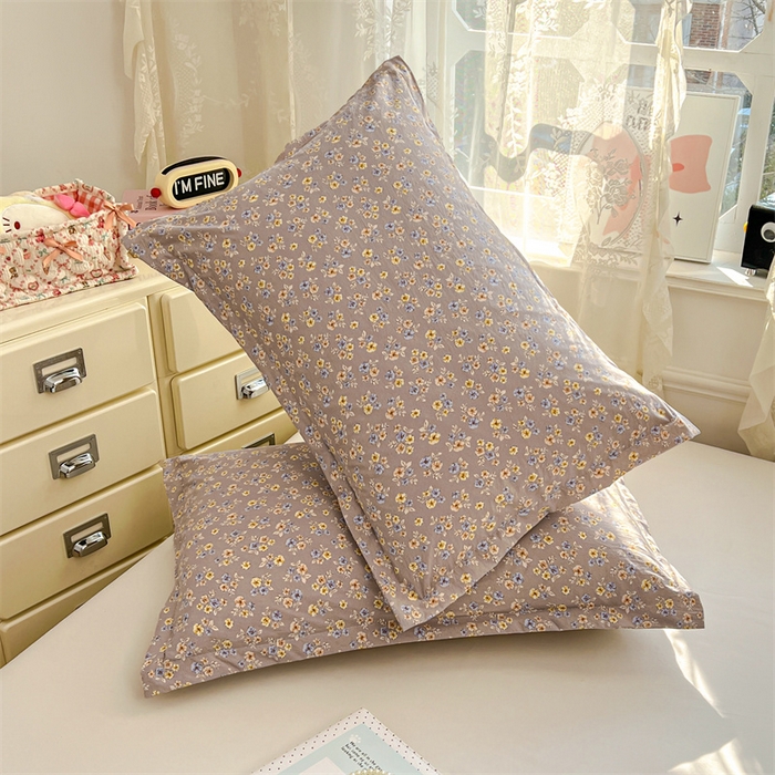 91家纺网 家纺一手货源 找家纺 圣比熊 2026新款A类云朵棉单层枕套宿舍单人单只一只装枕芯内胆套-单层压线 花无归期（单层压线）