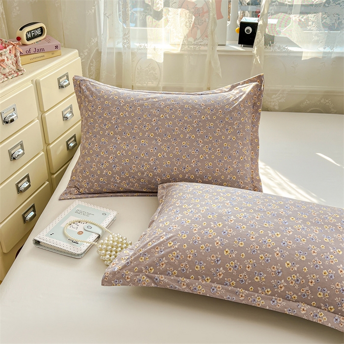 91家纺网 家纺一手货源 找家纺 圣比熊 2026新款A类云朵棉单层枕套宿舍单人单只一只装枕芯内胆套-单层压线 花无归期（单层压线）