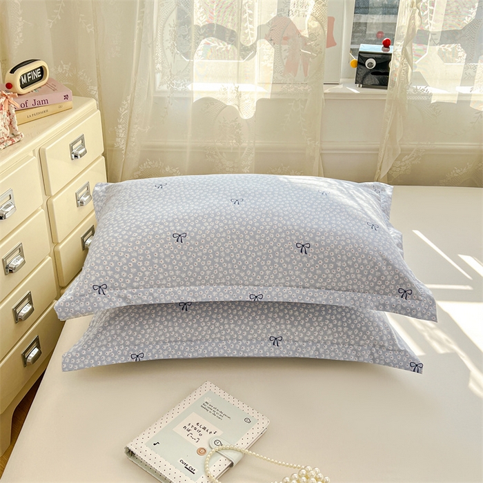 91家纺网 家纺一手货源 找家纺 圣比熊 2026新款A类云朵棉单层枕套宿舍单人单只一只装枕芯内胆套-单层压线 花屿轻梦（单层压线）