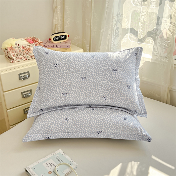 91家纺网 家纺一手货源 找家纺 圣比熊 2026新款A类云朵棉单层枕套宿舍单人单只一只装枕芯内胆套-单层压线 花屿轻梦（单层压线）