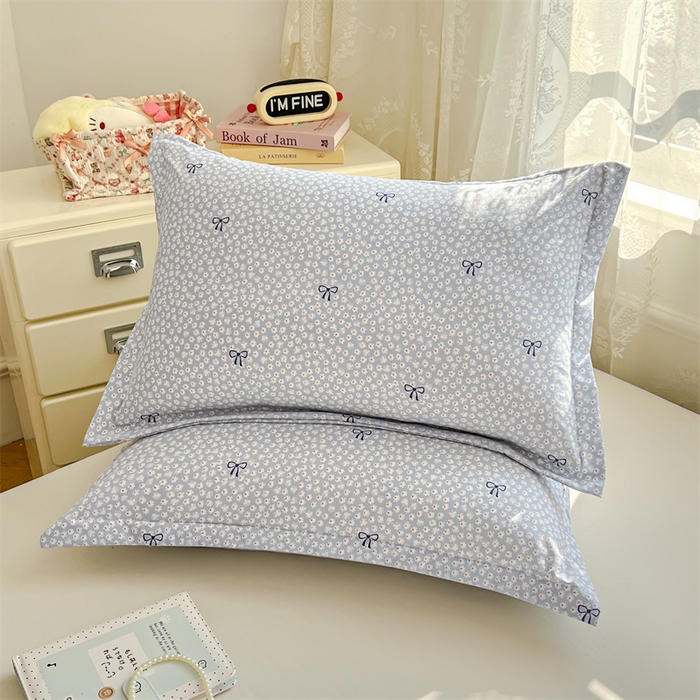 91家纺网 家纺一手货源 找家纺 圣比熊 2026新款A类云朵棉单层枕套宿舍单人单只一只装枕芯内胆套-单层压线 花屿轻梦（单层压线）