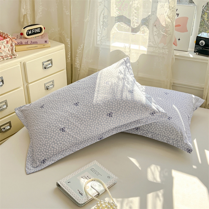 91家纺网 家纺一手货源 找家纺 圣比熊 2026新款A类云朵棉单层枕套宿舍单人单只一只装枕芯内胆套-单层压线 花屿轻梦（单层压线）