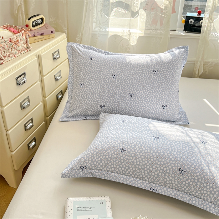 91家纺网 家纺一手货源 找家纺 圣比熊 2026新款A类云朵棉单层枕套宿舍单人单只一只装枕芯内胆套-单层压线 花屿轻梦（单层压线）