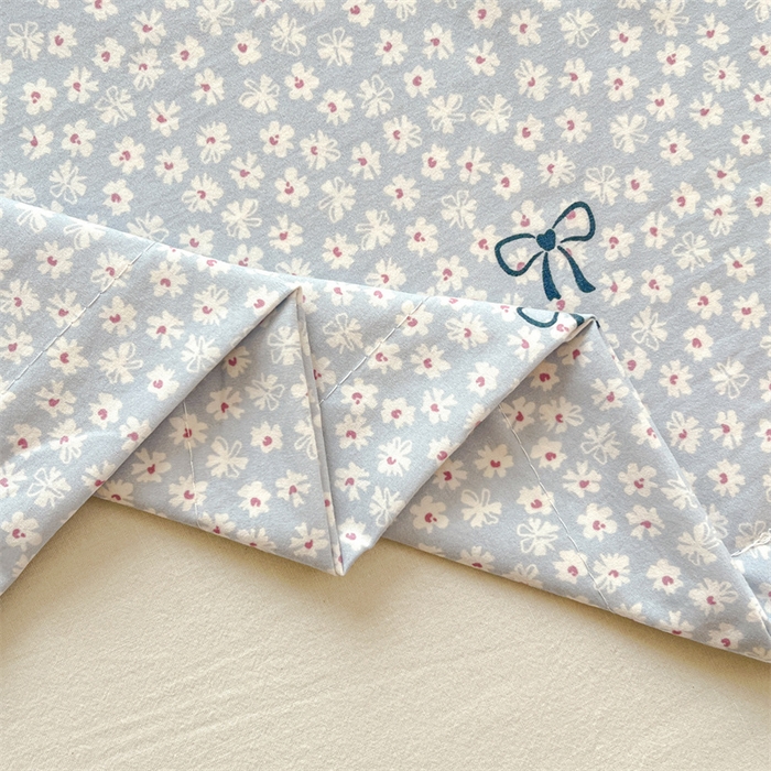 91家纺网 家纺一手货源 找家纺 圣比熊 2026新款A类云朵棉单层枕套宿舍单人单只一只装枕芯内胆套-单层压线 花屿轻梦（单层压线）