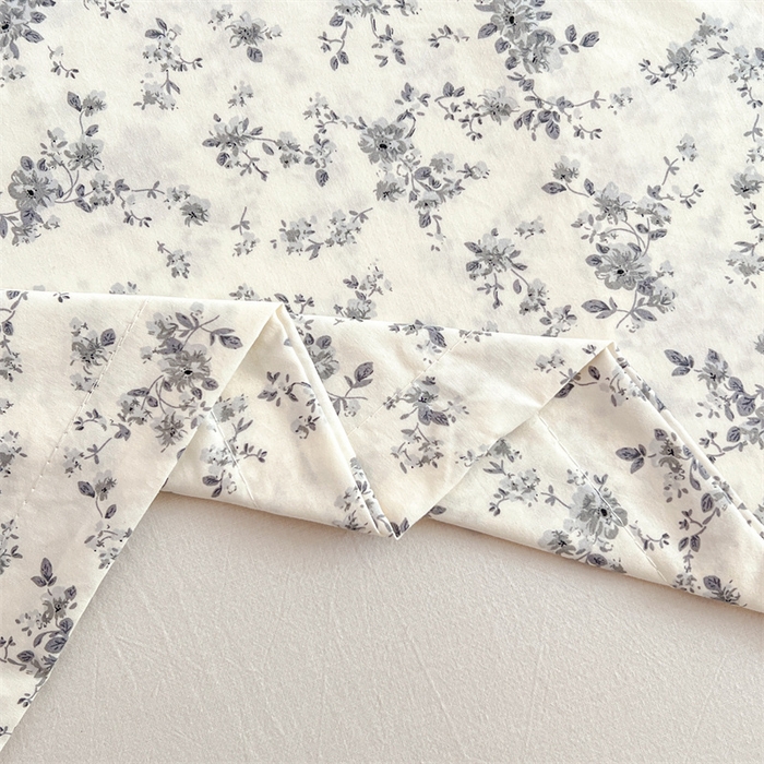 91家纺网 家纺一手货源 找家纺 圣比熊 2026新款A类云朵棉单层枕套宿舍单人单只一只装枕芯内胆套-单层压线 兰亭序-灰（单层压线）