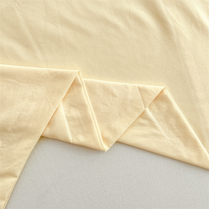 91家纺网 家纺一手货源 找家纺 圣比熊 2026新款A类云朵棉单层枕套宿舍单人单只一只装枕芯内胆套-单层压线 暖木黄（单层压线）