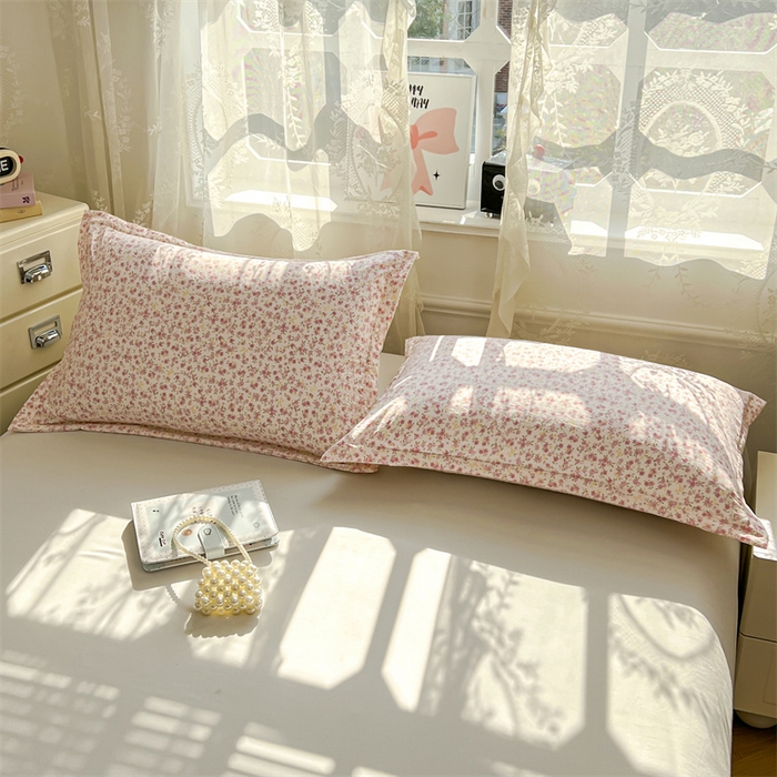91家纺网 家纺一手货源 找家纺 圣比熊 2026新款A类云朵棉单层枕套宿舍单人单只一只装枕芯内胆套-单层压线 芊芊花海（单层压线）