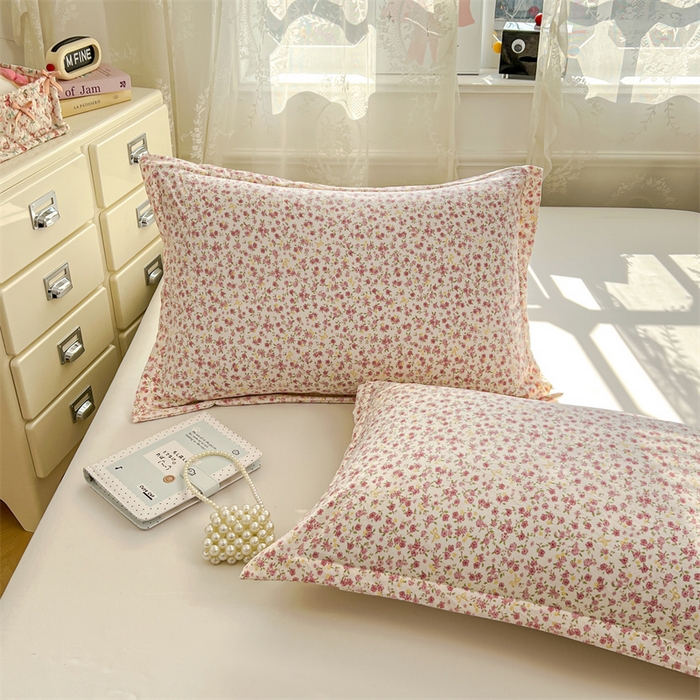 91家纺网 家纺一手货源 找家纺 圣比熊 2026新款A类云朵棉单层枕套宿舍单人单只一只装枕芯内胆套-单层压线 芊芊花海（单层压线）