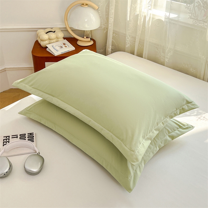 91家纺网 家纺一手货源 找家纺 圣比熊 2026新款A类云朵棉单层枕套宿舍单人单只一只装枕芯内胆套-单层压线 浅清绿（单层压线）