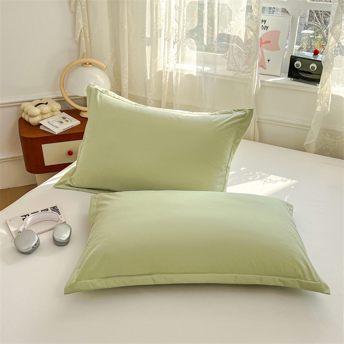91家纺网 家纺一手货源 找家纺 圣比熊 2026新款A类云朵棉单层枕套宿舍单人单只一只装枕芯内胆套-单层压线 浅清绿（单层压线）