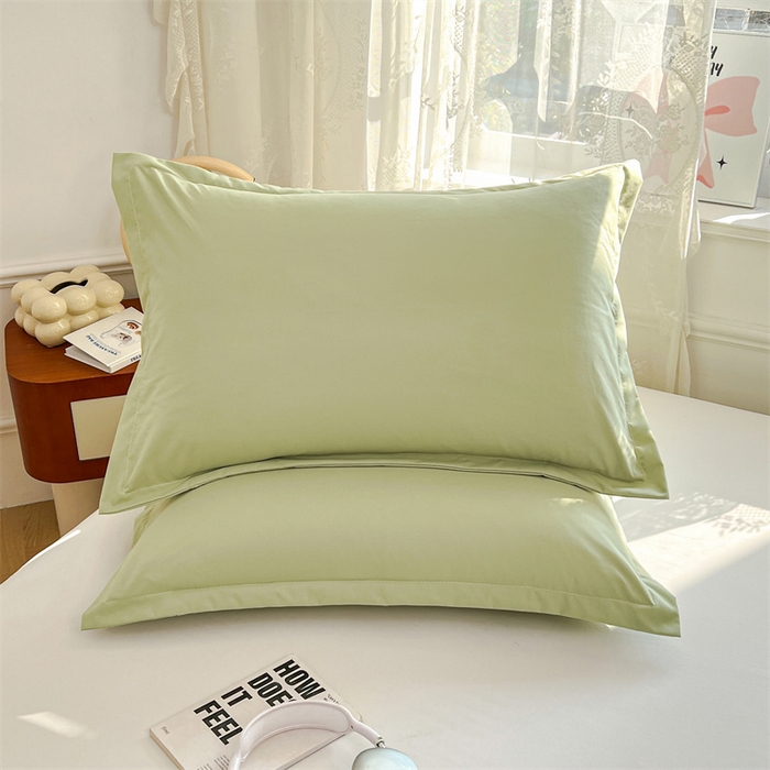 91家纺网 家纺一手货源 找家纺 圣比熊 2026新款A类云朵棉单层枕套宿舍单人单只一只装枕芯内胆套-单层压线 浅清绿（单层压线）