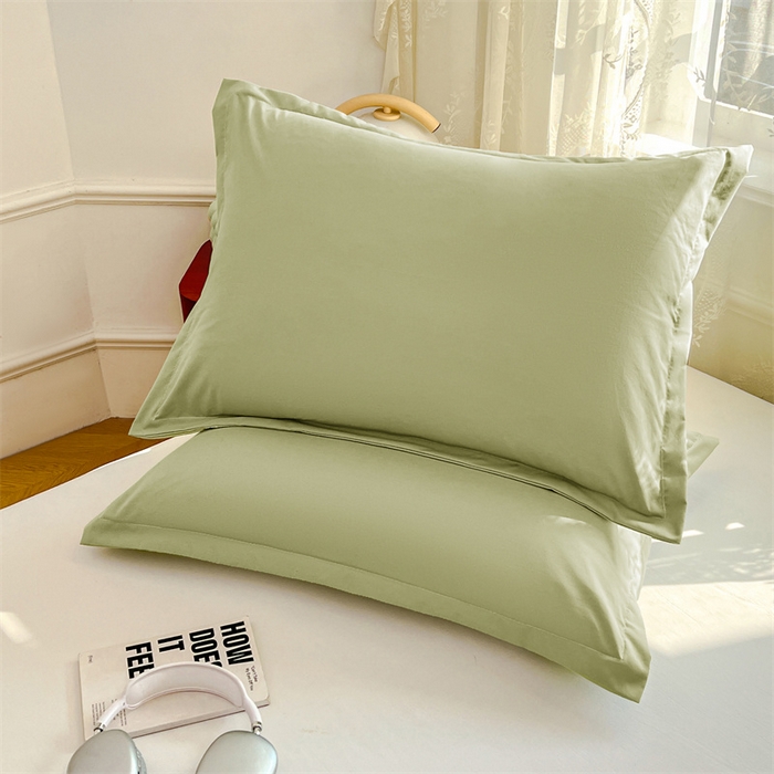 91家纺网 家纺一手货源 找家纺 圣比熊 2026新款A类云朵棉单层枕套宿舍单人单只一只装枕芯内胆套-单层压线 浅清绿（单层压线）