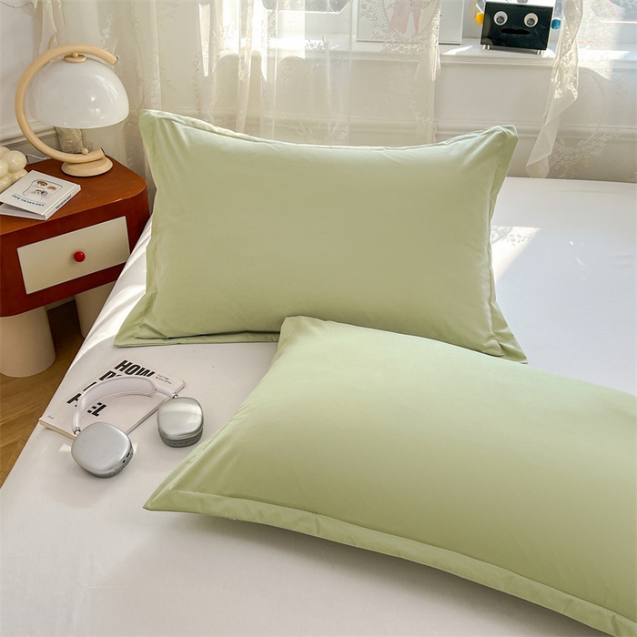 91家纺网 家纺一手货源 找家纺 圣比熊 2026新款A类云朵棉单层枕套宿舍单人单只一只装枕芯内胆套-单层压线 浅清绿（单层压线）