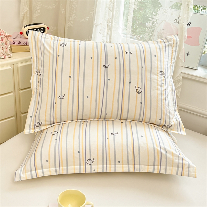 91家纺网 家纺一手货源 找家纺 圣比熊 2026新款A类云朵棉单层枕套宿舍单人单只一只装枕芯内胆套-单层压线 深海乐园（单层压线）