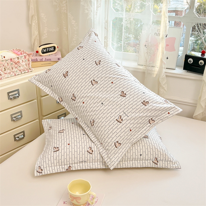 91家纺网 家纺一手货源 找家纺 圣比熊 2026新款A类云朵棉单层枕套宿舍单人单只一只装枕芯内胆套-单层压线 玩趣木马（单层压线）