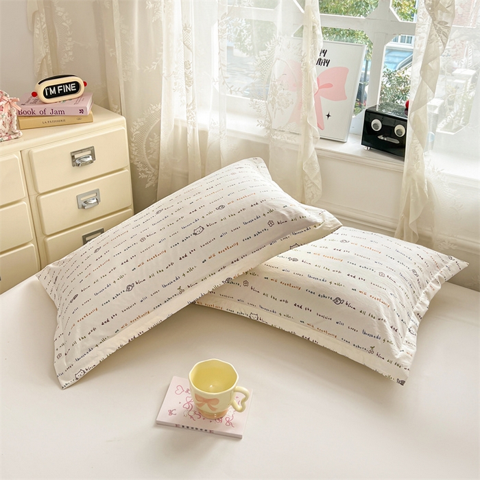 91家纺网 家纺一手货源 找家纺 圣比熊 2026新款A类云朵棉单层枕套宿舍单人单只一只装枕芯内胆套-单层压线 小猫钓鱼（单层压线）