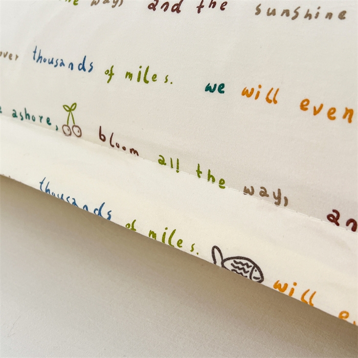 91家纺网 家纺一手货源 找家纺 圣比熊 2026新款A类云朵棉单层枕套宿舍单人单只一只装枕芯内胆套-单层压线 小猫钓鱼（单层压线）