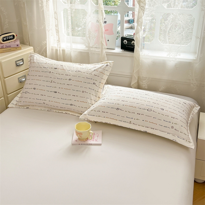 91家纺网 家纺一手货源 找家纺 圣比熊 2026新款A类云朵棉单层枕套宿舍单人单只一只装枕芯内胆套-单层压线 小猫钓鱼（单层压线）