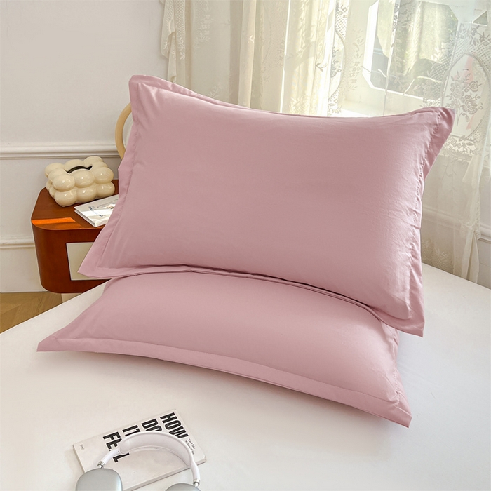 91家纺网 家纺一手货源 找家纺 圣比熊 2026新款A类云朵棉单层枕套宿舍单人单只一只装枕芯内胆套-单层压线 心动粉（单层压线）