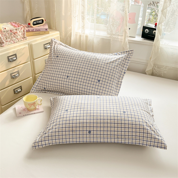 91家纺网 家纺一手货源 找家纺 圣比熊 2026新款A类云朵棉单层枕套宿舍单人单只一只装枕芯内胆套-单层压线 幸运星（单层压线）