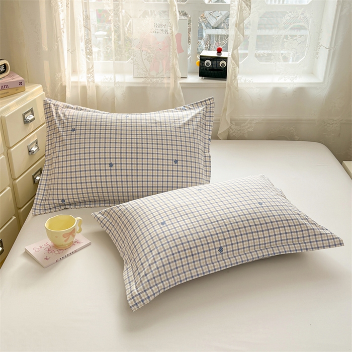 91家纺网 家纺一手货源 找家纺 圣比熊 2026新款A类云朵棉单层枕套宿舍单人单只一只装枕芯内胆套-单层压线 幸运星（单层压线）