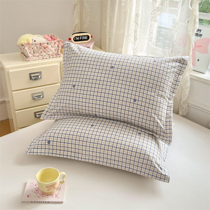 91家纺网 家纺一手货源 找家纺 圣比熊 2026新款A类云朵棉单层枕套宿舍单人单只一只装枕芯内胆套-单层压线 幸运星（单层压线）