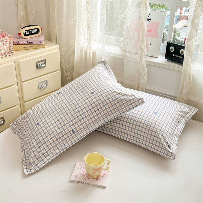 91家纺网 家纺一手货源 找家纺 圣比熊 2026新款A类云朵棉单层枕套宿舍单人单只一只装枕芯内胆套-单层压线 幸运星（单层压线）