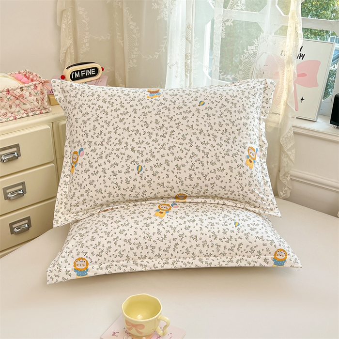 91家纺网 家纺一手货源 找家纺 圣比熊 2026新款A类云朵棉单层枕套宿舍单人单只一只装枕芯内胆套-单层压线 阳光狮（单层压线）