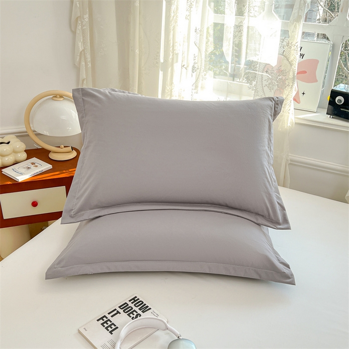 91家纺网 家纺一手货源 找家纺 圣比熊 2026新款A类云朵棉单层枕套宿舍单人单只一只装枕芯内胆套-单层压线 云墨灰（单层压线）
